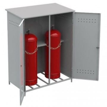 Шкаф для газового баллонов 27 л (на 2 шт)