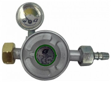 Регулятор давления для газовых баллонов  A302ieP2-NМ c пред. клапаном и с манометром, IGT