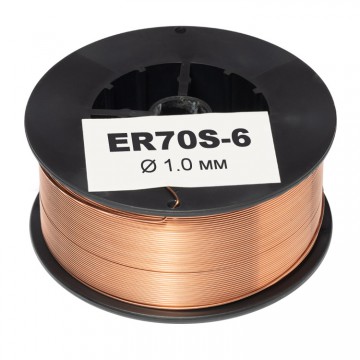 Омедненная проволока ER70S-6 диаметр 1,0 мм